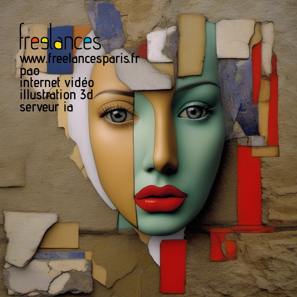 Pao mise en page internet vidéo illustration 3d serveur IA générative AI freelance paris studio de création magazines 49tx8m50